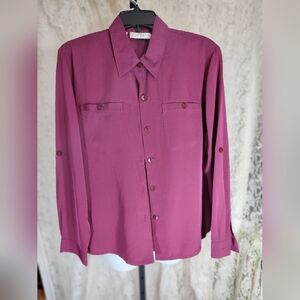 Kathy Che Berry Blouse NWOT